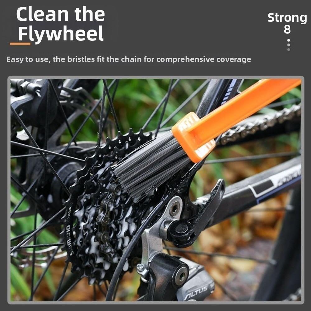 Multifunction Bicycle Chain Clean Brush Double Head Gear Cleaning Tool Bicycle Maintenance