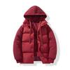 Winter new fake two-piece couple hooded cotton-padded clothes trendy brand wear warm cotton-padded jackets