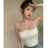 Design Underwear Cross Summer Sexy Beauty Belt Sling Vest Niche Chest Pad Tube Top Exterior Back