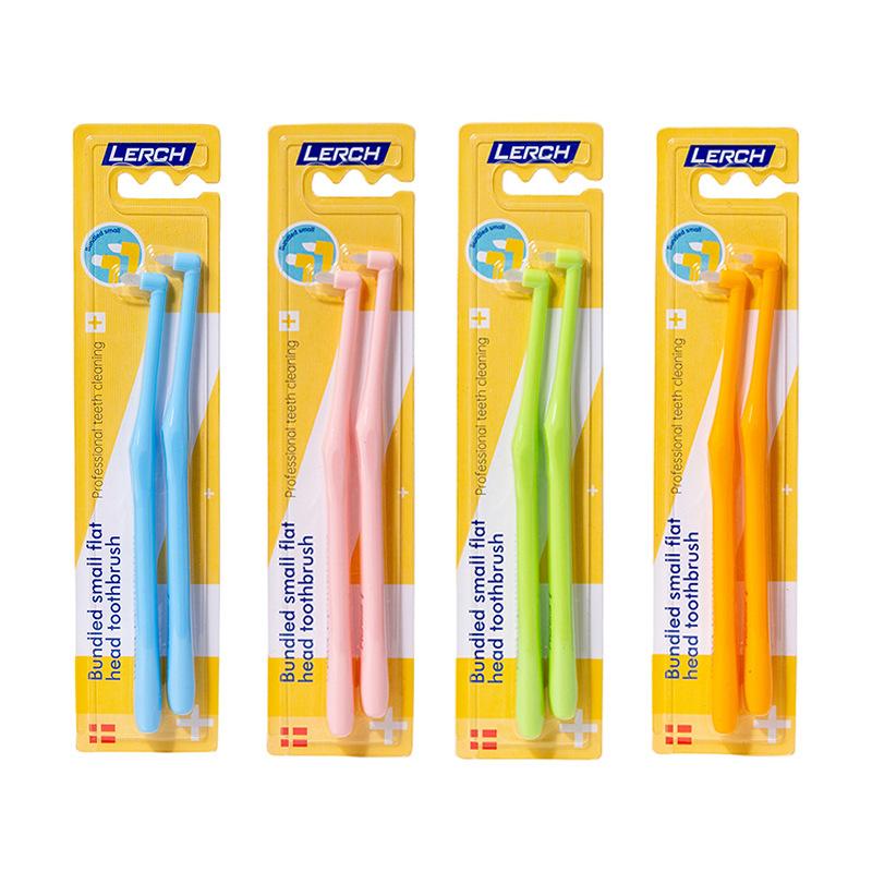 

8Pcs/Set Soft Bristled Orthodontic Toothbrush Interdental Brush Small Pointed Round Head Teeth Gap Detail Cleaning Oral Care Kit