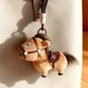 Chinese Style Horse Plush Keychain Mascot Dolls Stuffed Animal Keyring  Car Decoration