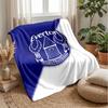 Coperta in Flanella con Stampa Calcio Everton, Morbida Calda Leggera Coperta da Divano Letto Campeggio