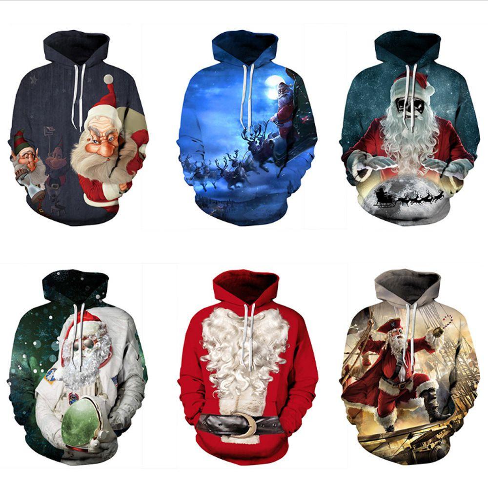 Premium Quality Ugly Xmas Christmas Sweater Santa Jacket Hoodie Pullover For All