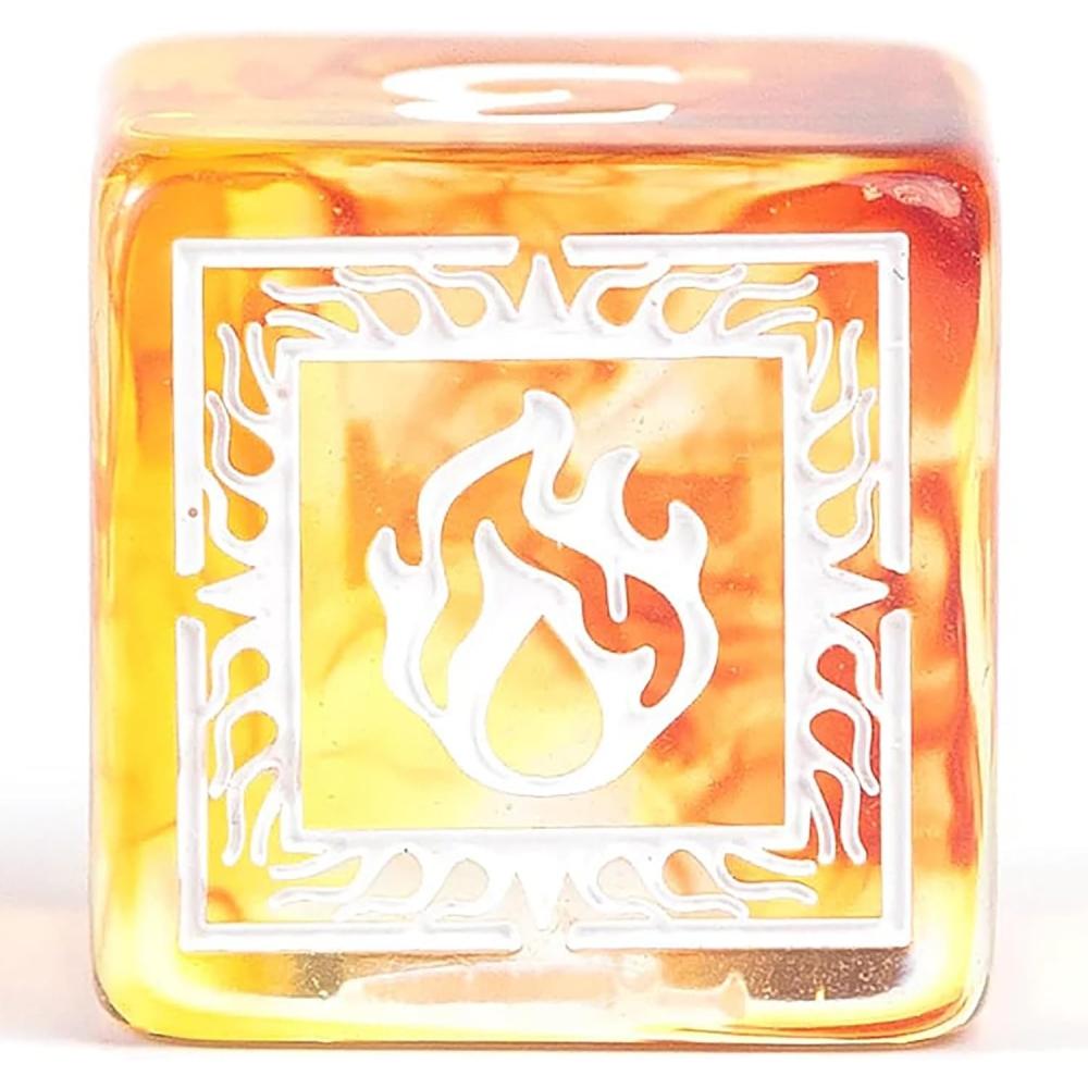 Sirius Dice D D aDventure Dice  Sorcerer Class  Orange  Magician Class  Orange