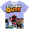 2025 Camiseta Infantil Impresa en 3D Stumble Guys Niños Niñas Camisa Harajuku Dibujos Animados Divertida Camiseta Chico Tops Miércoles Ropa Infantil