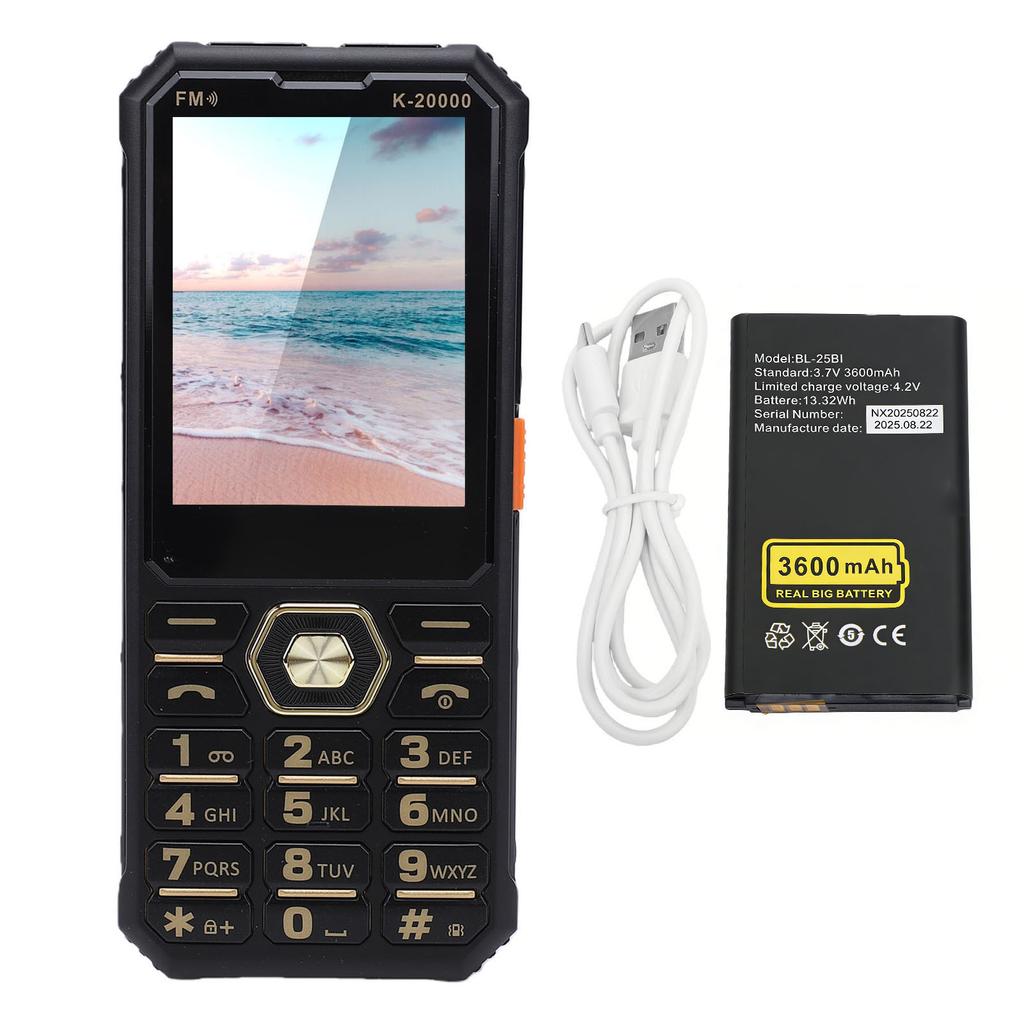 2G Unlocked Phone Dual SIM Card Support 2.8 Inch Screen Large Keys Mobile Phone with SOS Emergency MP3 Call Text