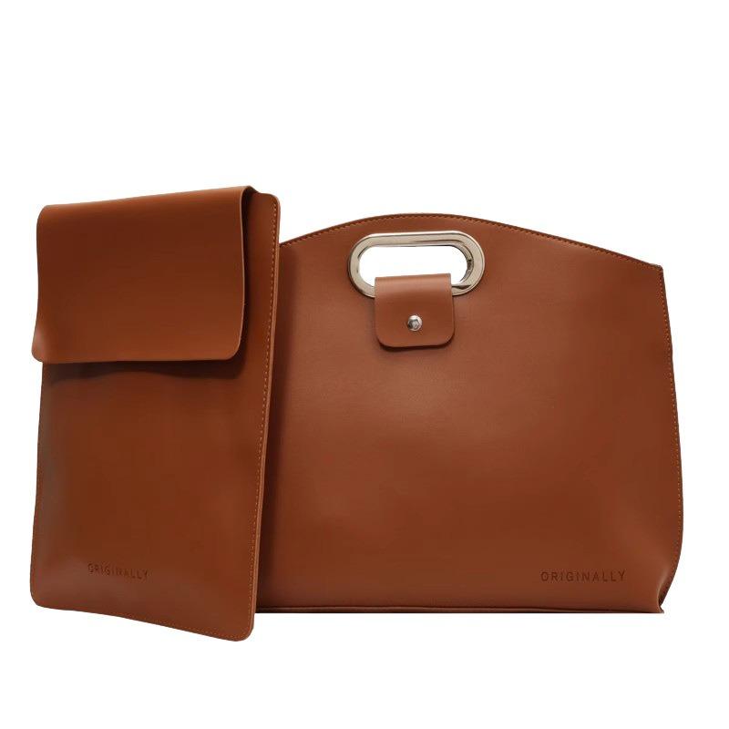 Bag New Autumn and Winter Handheld Briefcase Large Capacity Tote Computer Bag Work Fashion Women's Bag Luggage