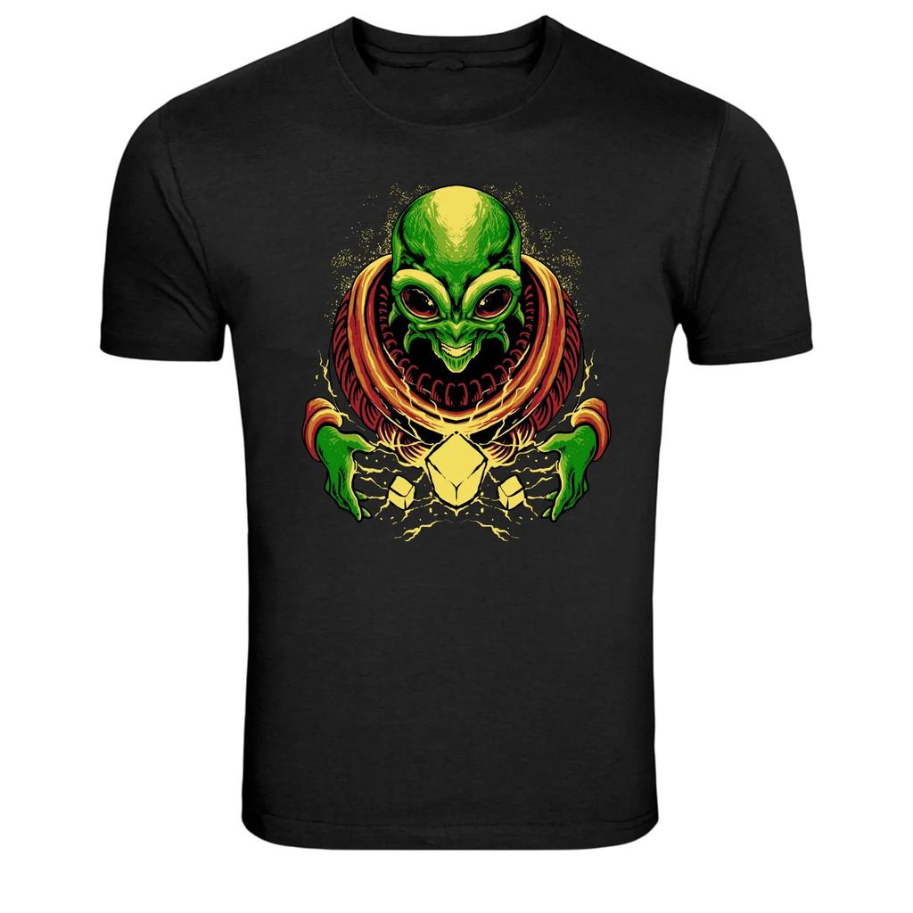 Creepy Alien Monster Graphic T-Shirt Sci Fi Creature Horror Tee