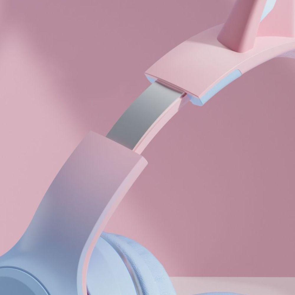 Wireless Cat Ear Bluetooth Earphones ABS Cat Ear Over Ear Earphones  Ear Headset