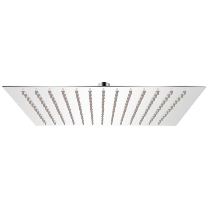 VidaXL Square Stainless Steel Rainfall Shower Head 25x25 Cm
