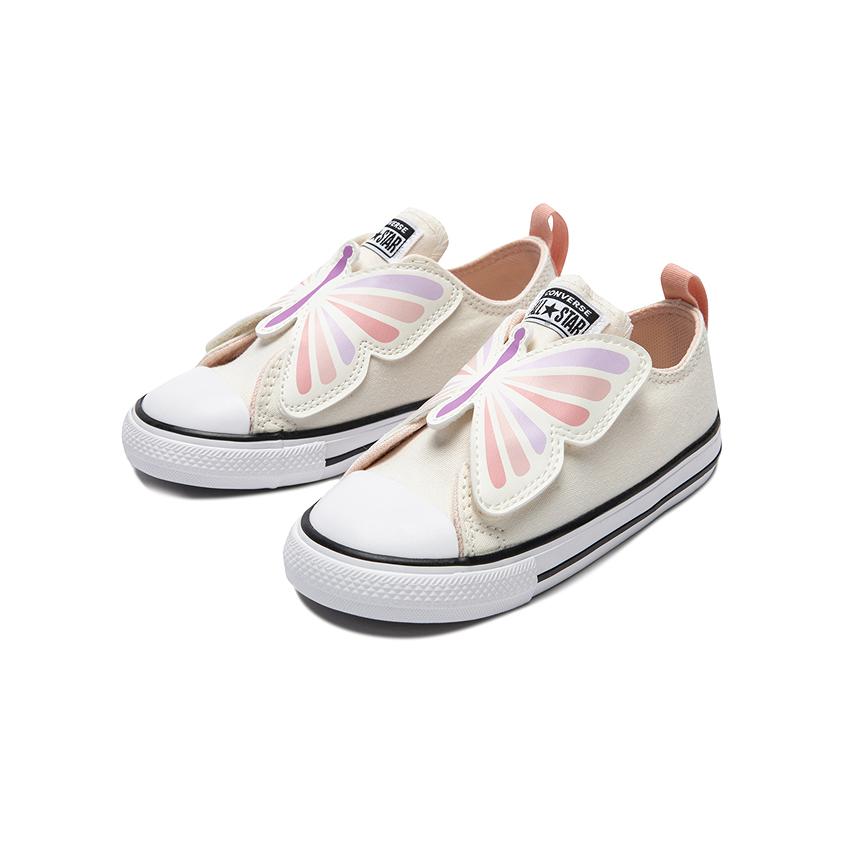 Converse Comfortable Casual Versatile Low-Top Walking Shoes Baby Shoes Off-White A08831C