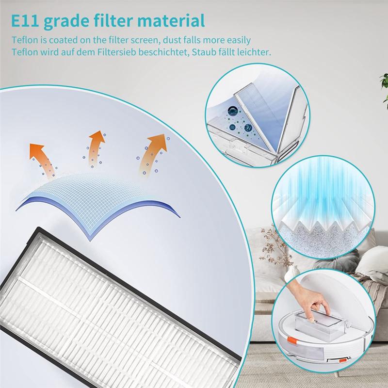 A96I-Main Brush Side Brush HEPA Filter Rolling Brush For Roborock S7 S7 Plus T7S Vacuum Cleaner Accessories