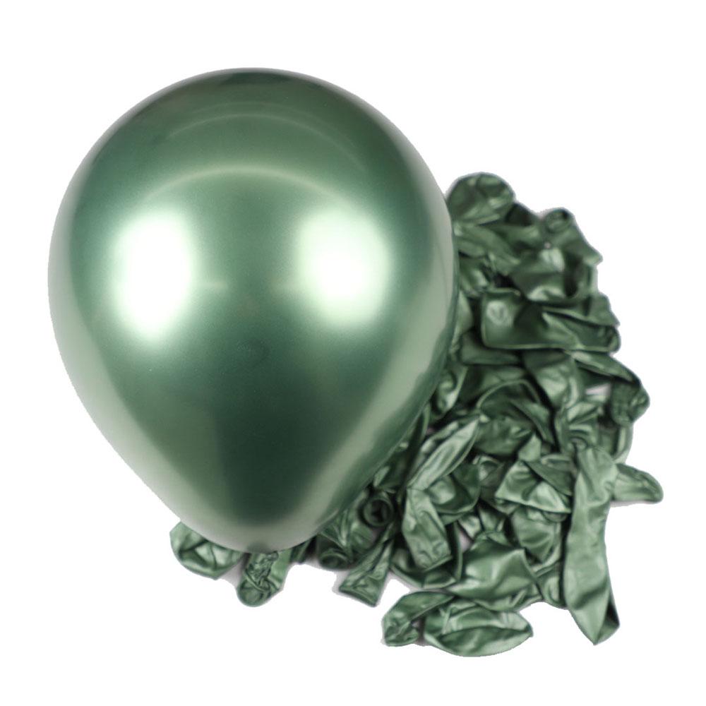 Ballons d'Anniversaire Métalliques 12 Pouces 10/20/30/50 Pcs Ballons en Latex Métal Chrome pour Anniversaire Mariage Baby Shower Décoration Globos Hélium