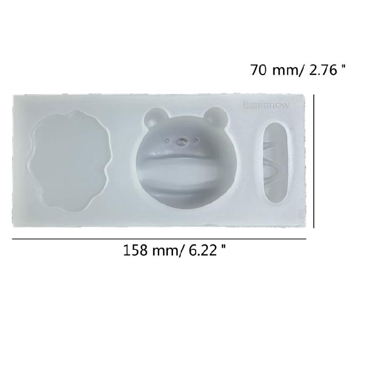 Hot Dog Squeeze Toy Silicone Molds DIY Bear Squeeze Toy Resins Castings Molds