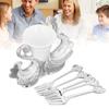Base Fork Holder Set Elegant Multifunctional Decorative   Flatware with 6 Forks for Fruit Salads Coffee Desserts