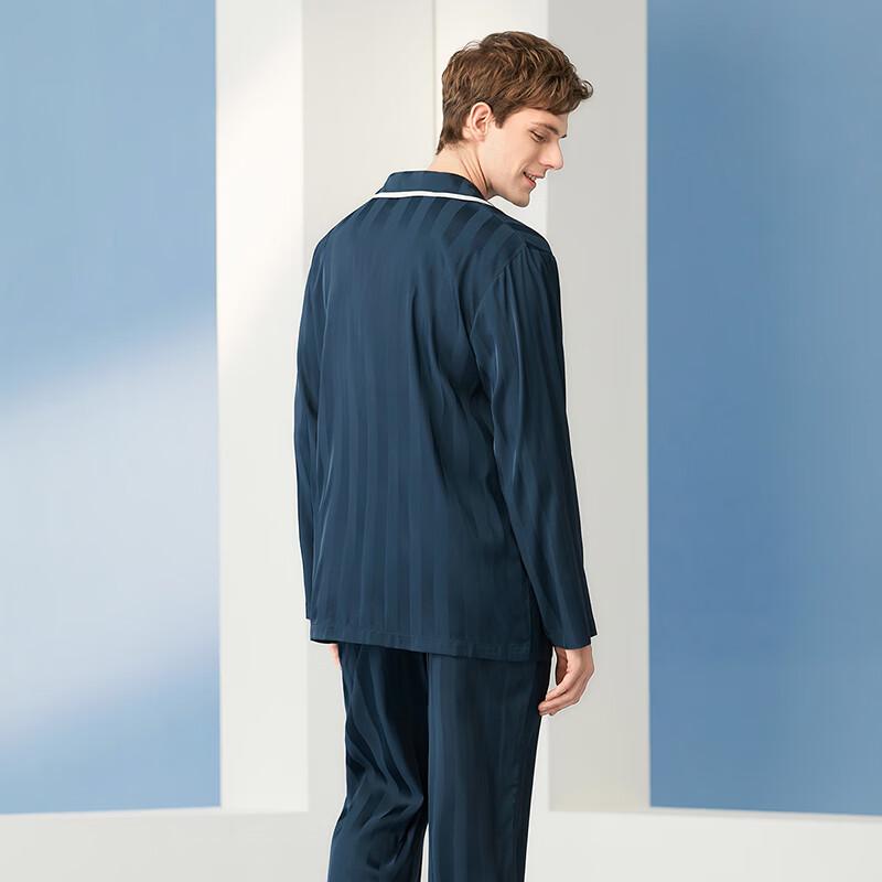 Fenteng Herren Seidenähnliches Loungewear-Set