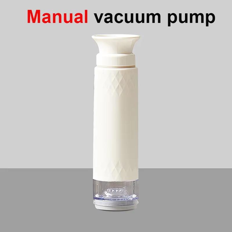 Plastic Vacuum Sealed Tank Electric Coffee Vacuum Container Kitchen Food Grains Candy Storage Box Fresh-keeping Tea Canister