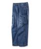 BAKKEN [Men] Denim Cargo Wide Pants Bk8925 (2 Colors)