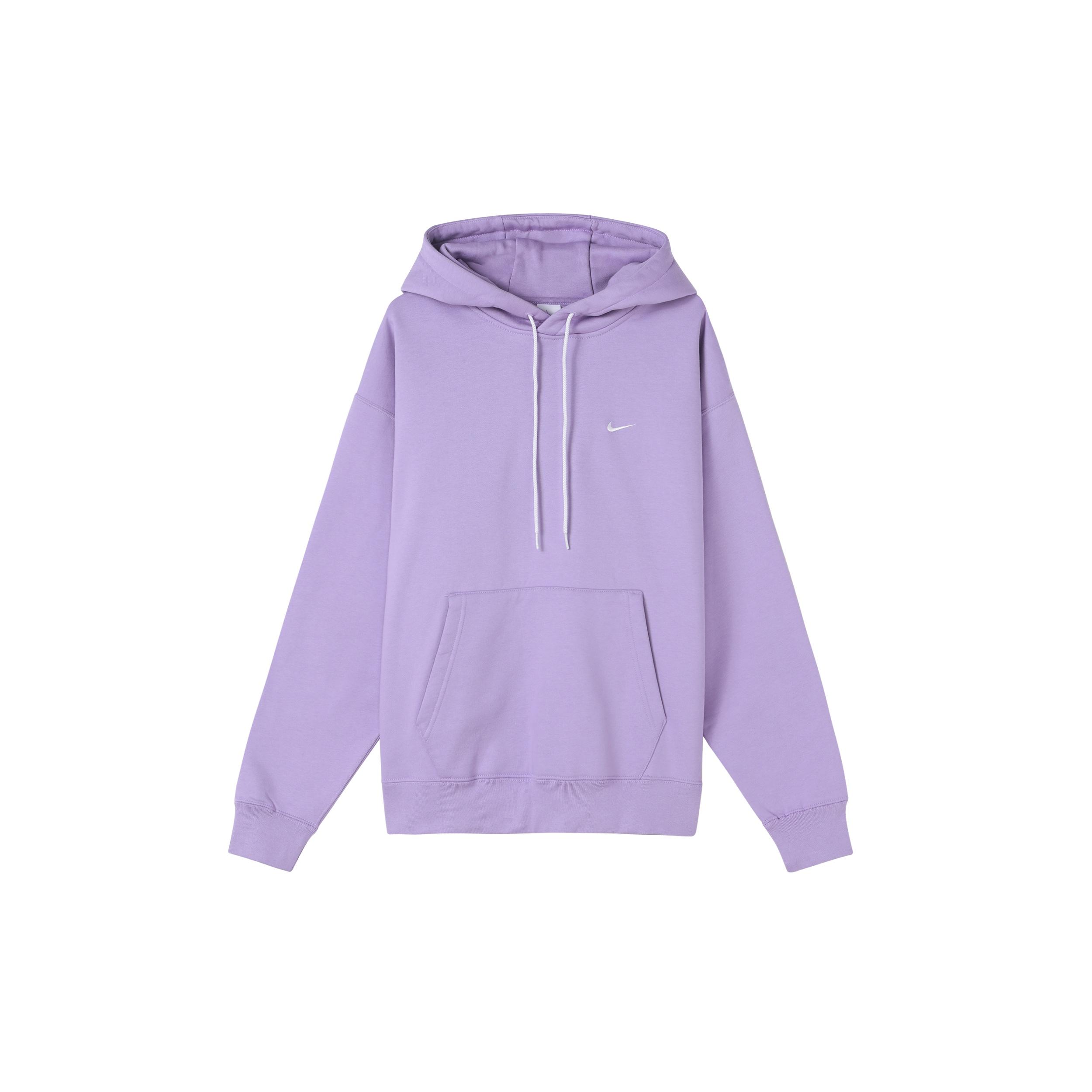 Men s Nike Logo Embroidered Solid Color Fleece Lined Purple DA0316-563 S