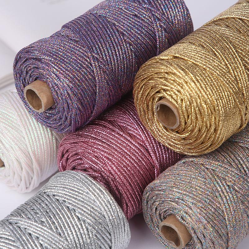 Gold und Silber Makramee-Schnur 3mm