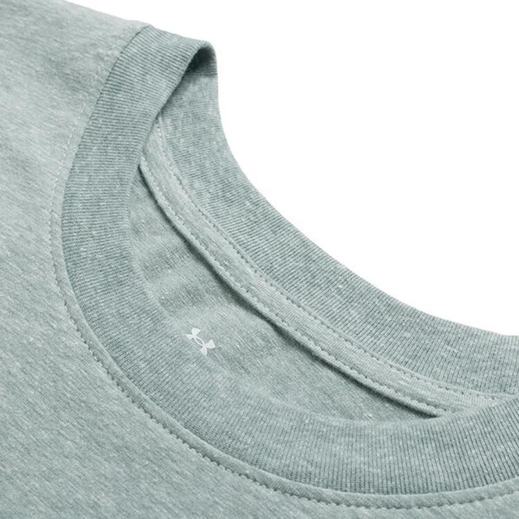 Under Armour Rival Core Comfortable Fashionable Solid Color Simple Short Sleeve Regular T-Shirt Women Tops Light-Green 1383648-349