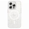1Pc Luxury Corrugated Pattern Matte Magnetic Wireless Charge Case For Magsafe For Iphone 15 14 13 Promax Transparent Hard Cover