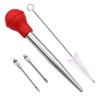 Stainless Steel Turkey Seasoning Tool Manual Pump for Red