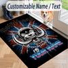 Custom Text Printed Rug Motorhead Non Slip Floor Carpet For Home Room Decor