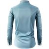 Elastic Shirt Men's Long Sleeved Diamond Buckle Contrasting Collar Design Solid Color Slim Fit Men's Shirt Men's Clothing