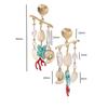Fashion Stainless Steel Ocean Series Conch Shell Fish Earrings Earrings Stud Earrings Gold Plated