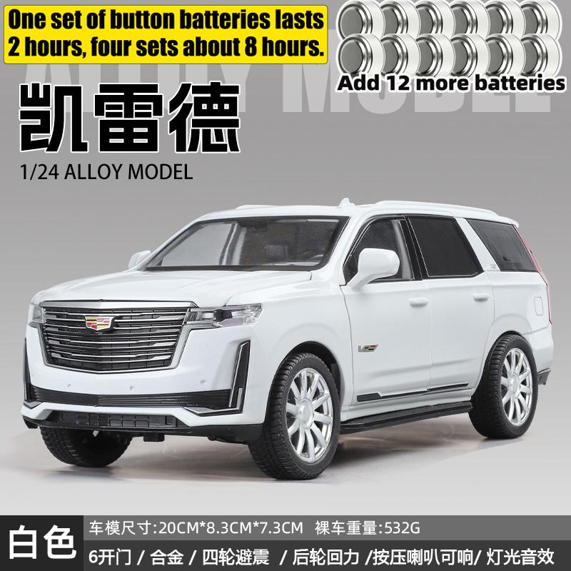1:24 Cadillac Escalade 5th V Off Road SUV Alloy Metal Diecast Model Car Home Trendy & Desktop Display Ornament Birthday Gift Toy
