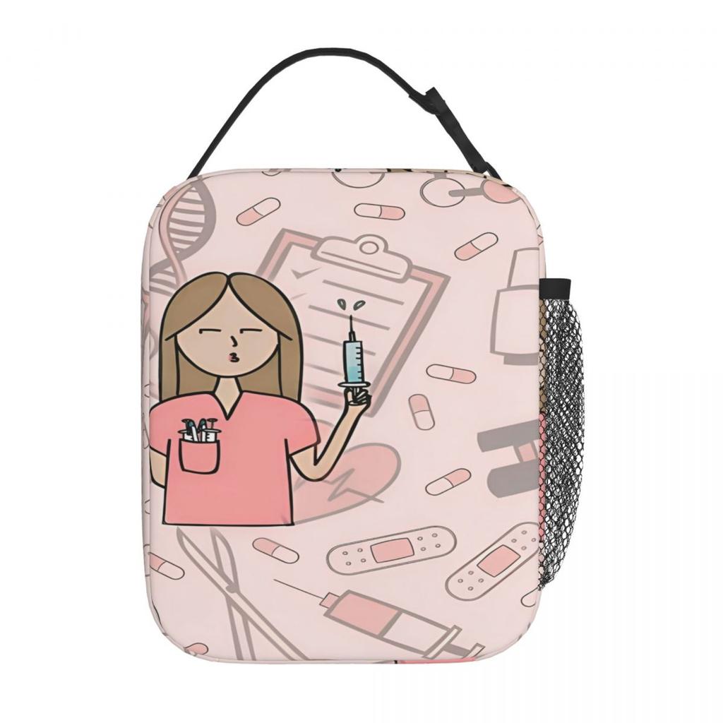 Comfort Doctor Nurse Lunch Bag Enfermera En Apuros Cute Lunch Box For Unisex Work Portable Insulated Cooler Bag Tote Food Bags