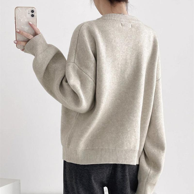 Sweaters Coat Cardigan for Women Autumn Winter Large Size Vintage Loose Long Sleeve Knit Cardigan  Sweaters Jacket