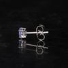 925 Sterling Silver Natural Tanzanite Stud Earrings Oval 5x3mm AAA+ Handmade Fine Jewelry Gift for Her