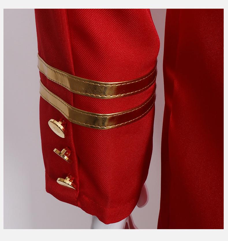 2022 Medieval Gold Trim Swallowtail Coat Halloween Costume