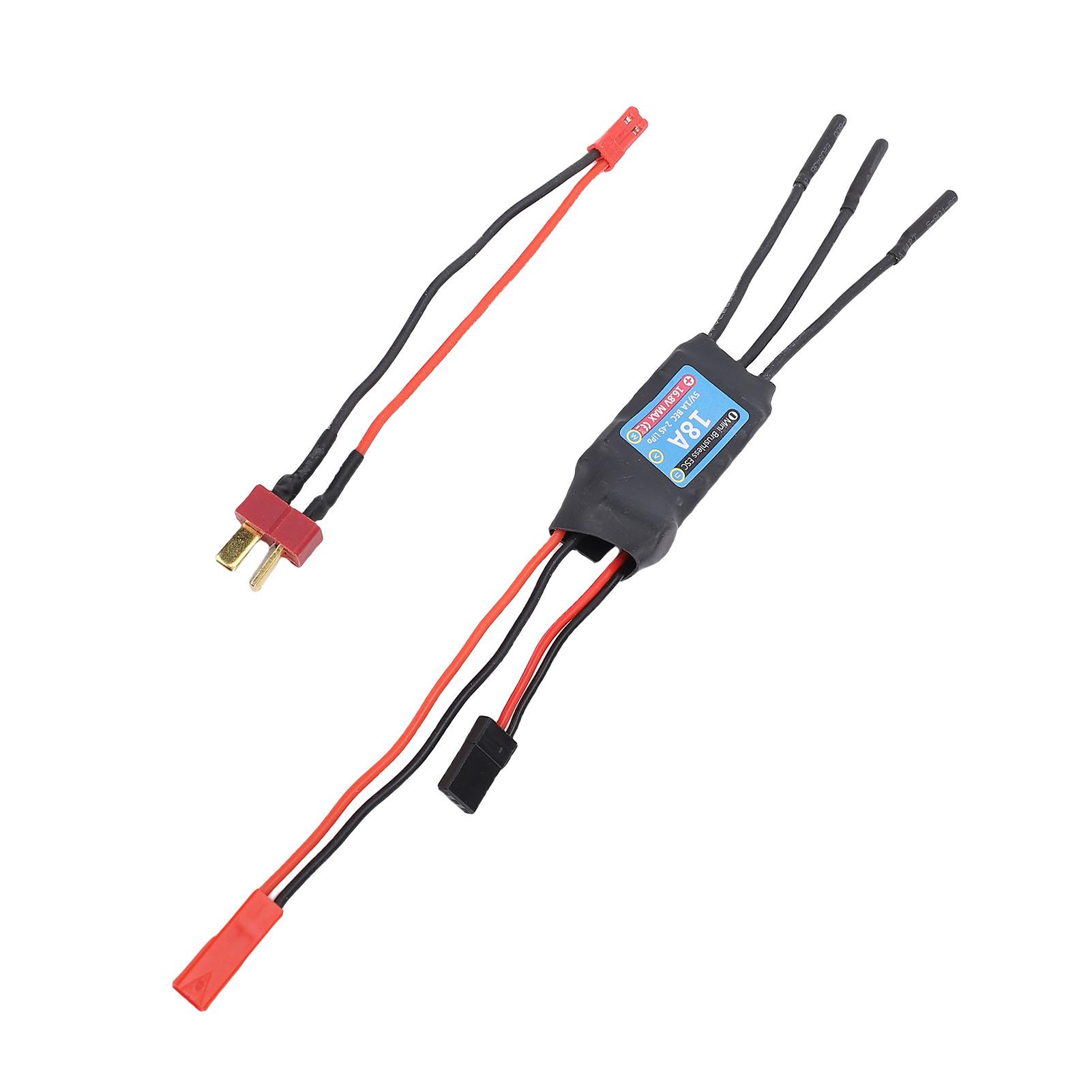 

18A Mini Brushless ESC Universal Motor Connection Cable Electric Speed Controller for 1/24 1/28 RC Car 2-4S Battery