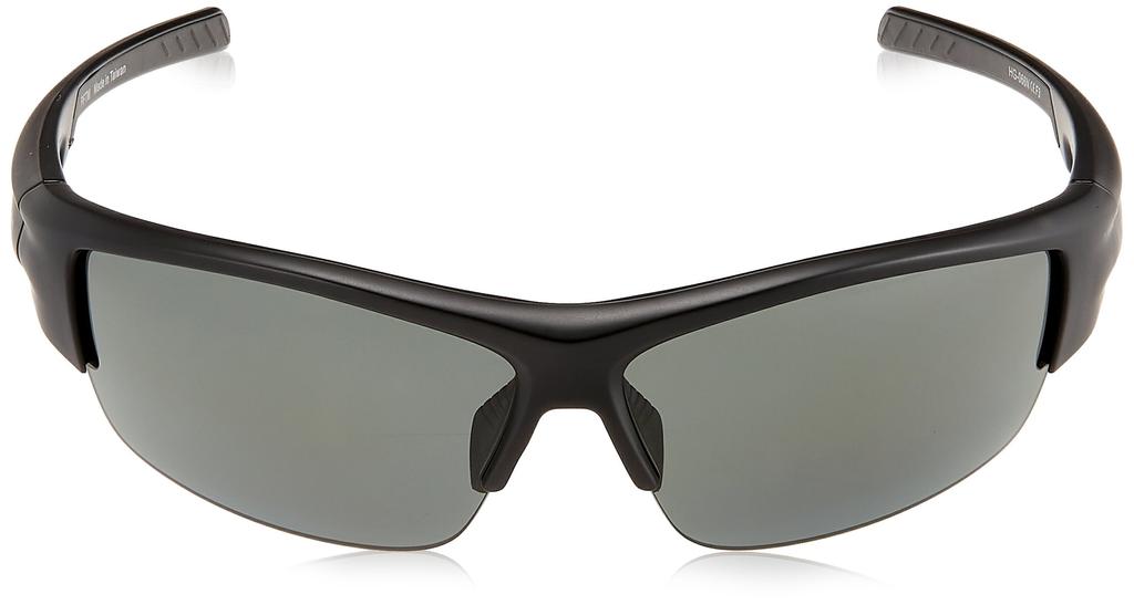 Shimano Polarized Fishing Matte Free Size HG-066N Sunglasses, Water-Repellent Half-Fishing Glasses, Black/Smoke,