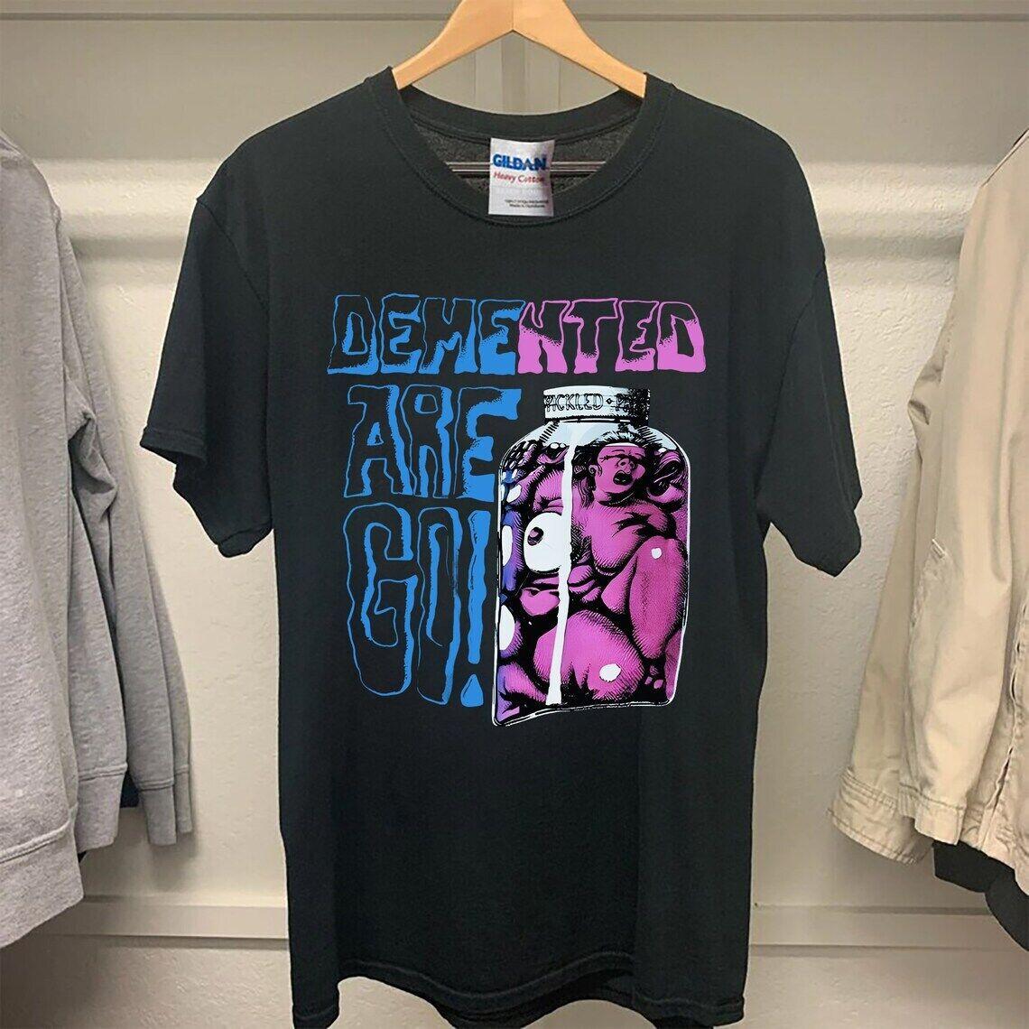 Vintage 80s demented Are Go Psychobilly Tour Concert T shirt XXXL