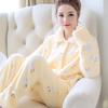 Winter Thick Warm Cotton Padded Maternity Nursing Sleepwear Pajamas Clothes for Pregnant Women Pregnancy Sleep Lounge Home Wear