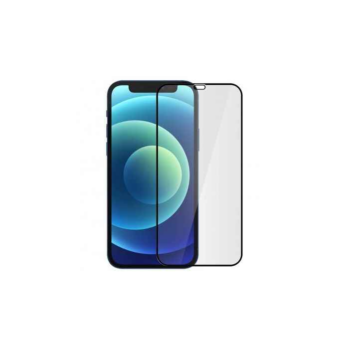Screen Protector - Tempered Glass - iPhone 12 Mini - 0.33 Mm - Scratch-resistant - Full Black