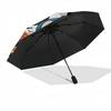 Mickey Mouse Themed Automatic Opening and Closing Umbrella, Brightly Colored 8-rib Portable Umbrella, Suitable for Men and Women, A Perfect