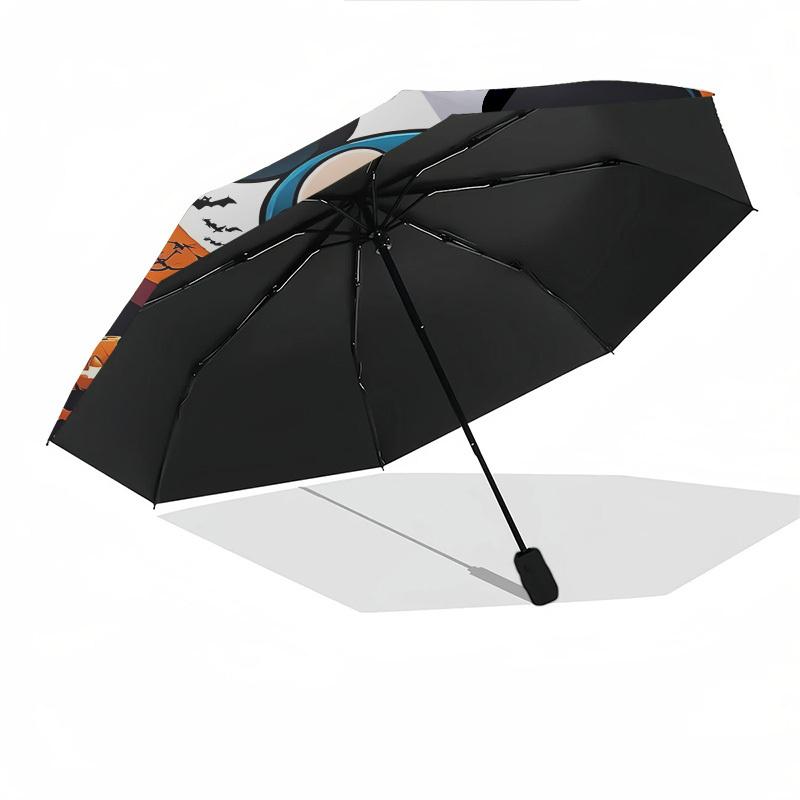 Mickey Mouse Themed Automatic Opening and Closing Umbrella, Brightly Colored 8-rib Portable Umbrella, Suitable for Men and Women, A Perfect