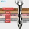 4Pcs High Hardness Eccentric Drill Precision Drilling 6/8/10/12mm Glass Tile Ceramic Punching Rock Slab Triangle Drill Bit