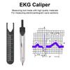 EKG Calipers Stainless Steel 0‑2.4in Ruler Drafting Divider Measuring Tool for Nursing