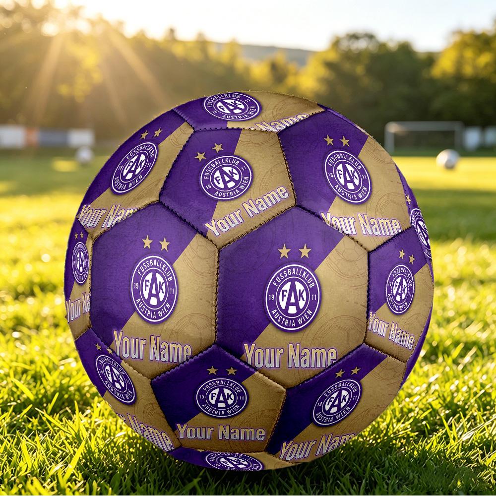 Personalized Size 5 Football Austria Wien FC Pattern Outdoor Game Sports Ball Gift