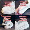 All cowhide little white shoes women's thick-soled leather inner height increase summer breathable thin one pedal student