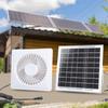 Solar Powered 6 Inch Exhaust Fan With Brushless Motor Low Noise Ventilation For Indoor Outdoor Sheds Greenhouses