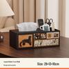 FAJIENUO Luxury Vintage Leather Tissue Box