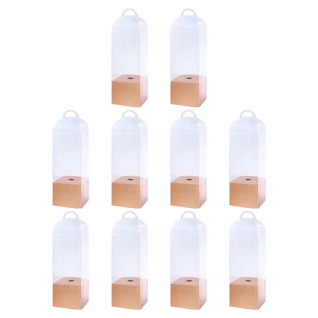Clear Bouquet Bags Elegant Flower Packaging Boxes Single Rose Flower Box For Florist Retail And Special Events