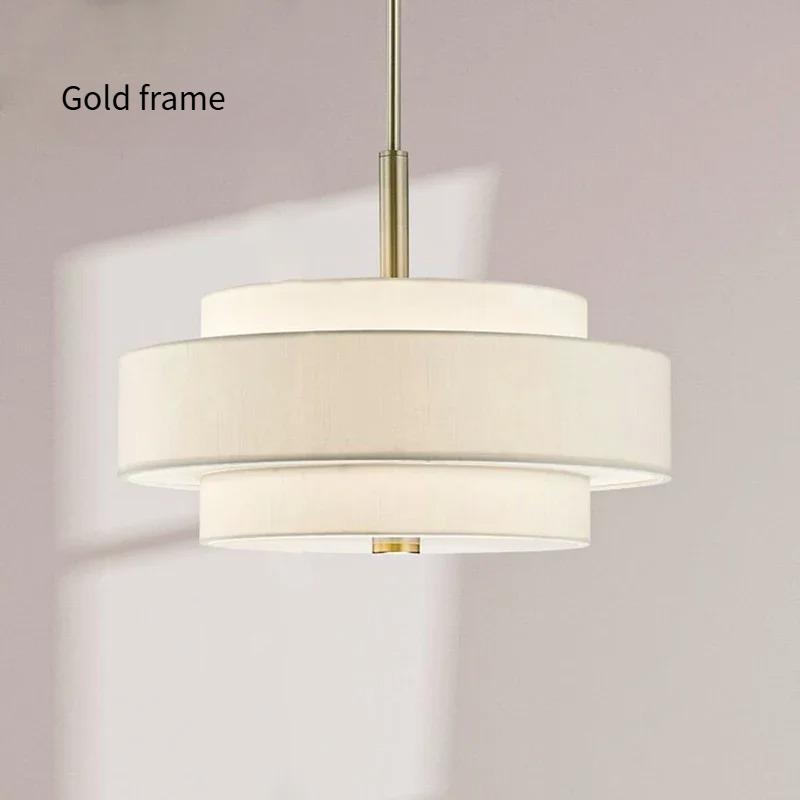 

Modern Cloth Pendant Light Art Creative Fabric Rounded Light Fixture Living Room Decor Dining Room Suspension Lighting E27 Dia-40cm&Warm light&Beige cloth